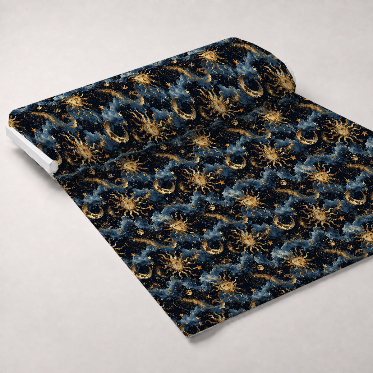 Gilded Night Sky Pattern 2 Minky Fabric