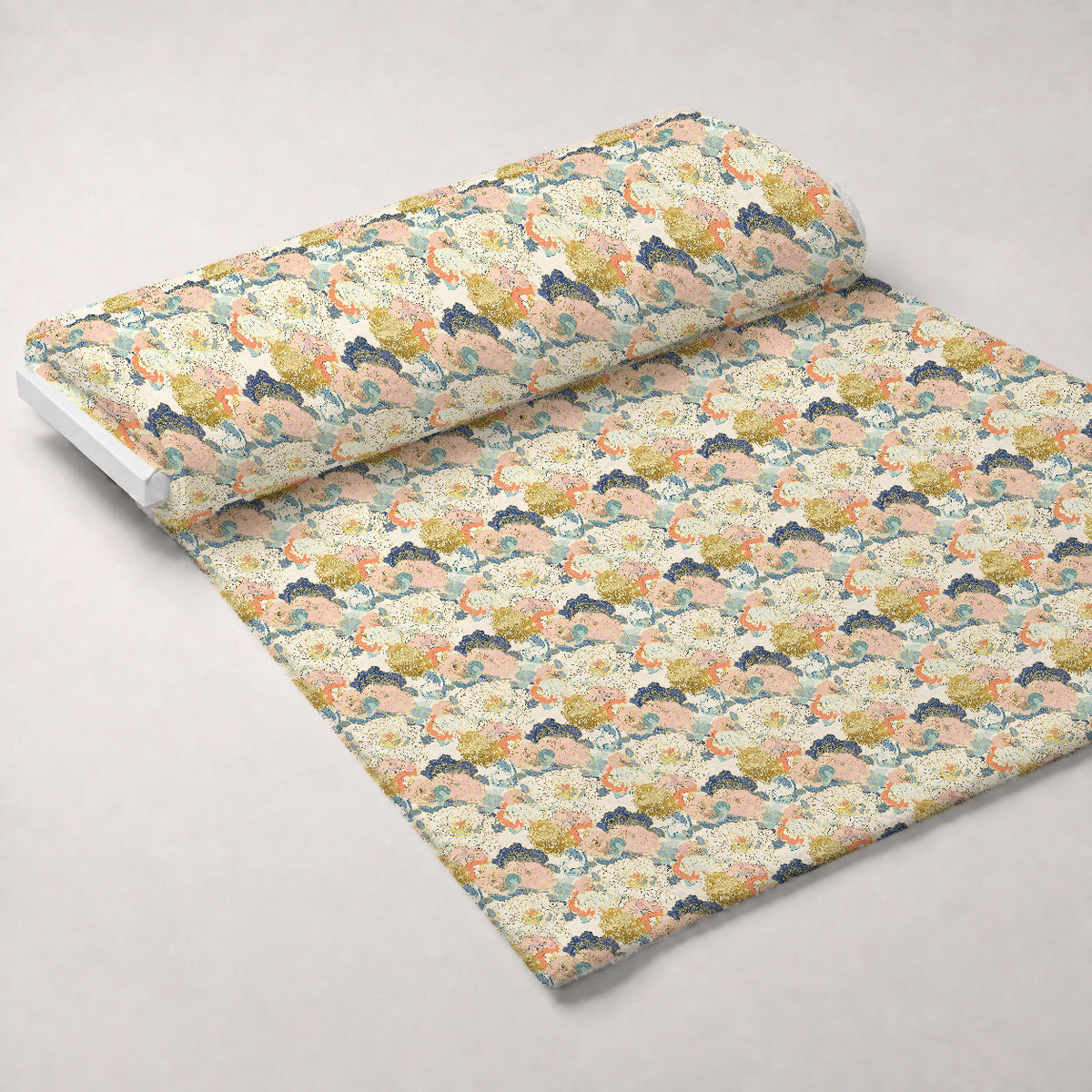 Gilded Peonies Pattern 10 Minky Fabric