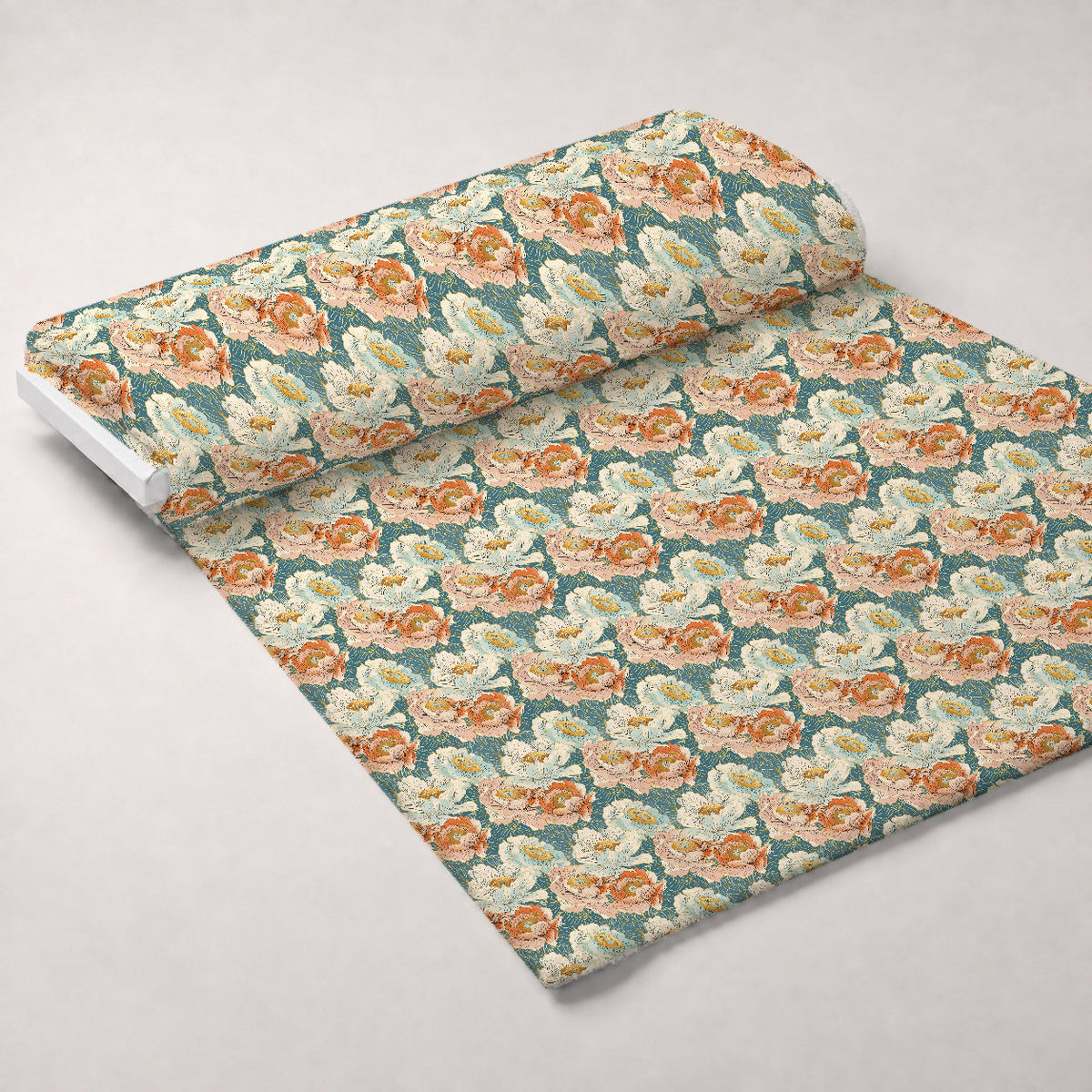 Gilded Peonies Pattern 12 Minky Fabric