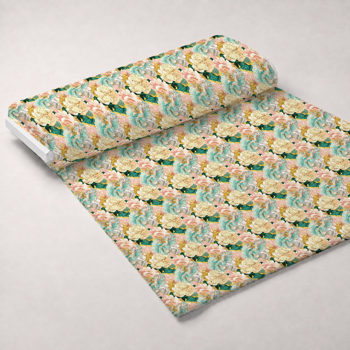 Gilded Peonies Pattern 19 Minky Fabric