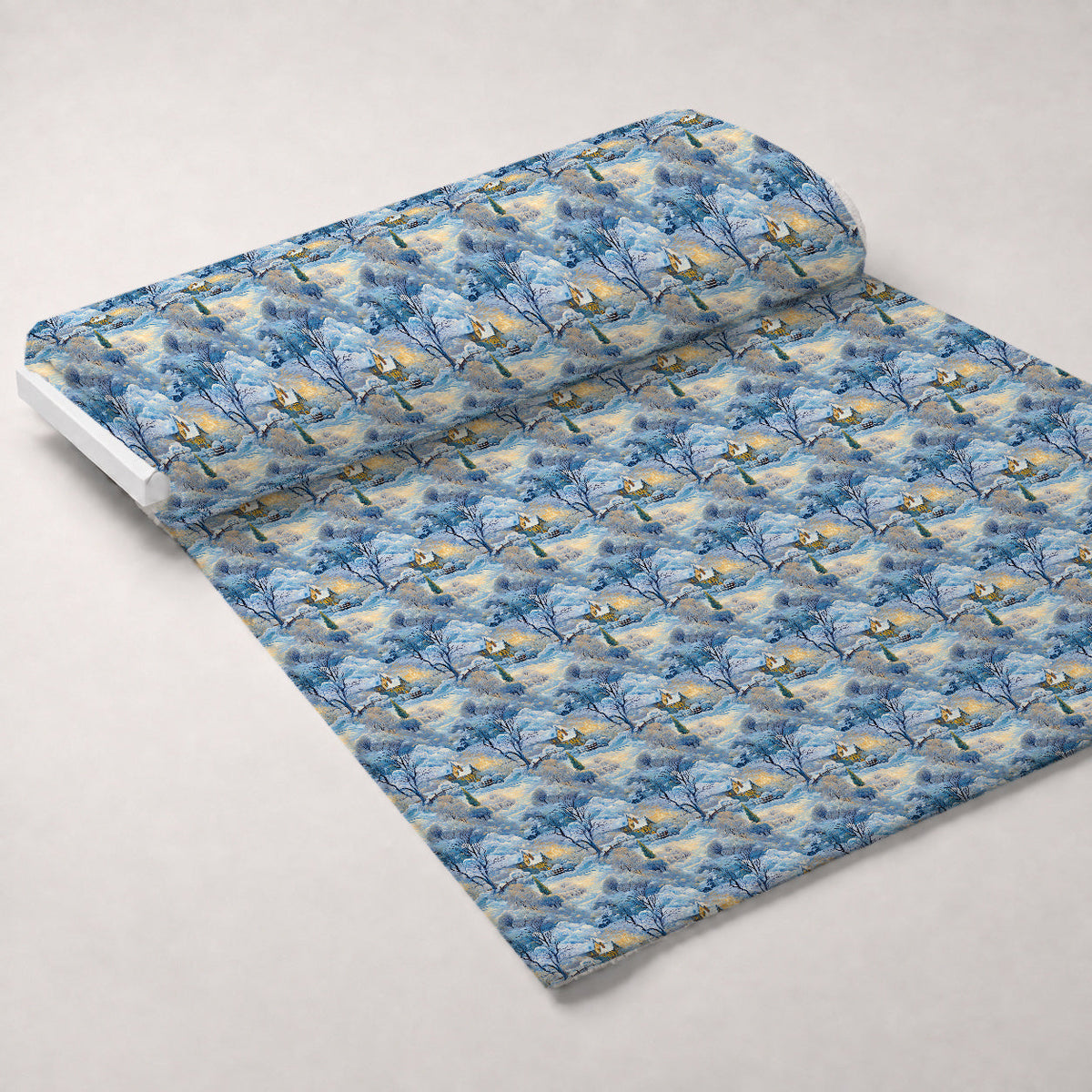 Golden Snowfall Pattern 12 Minky Fabric