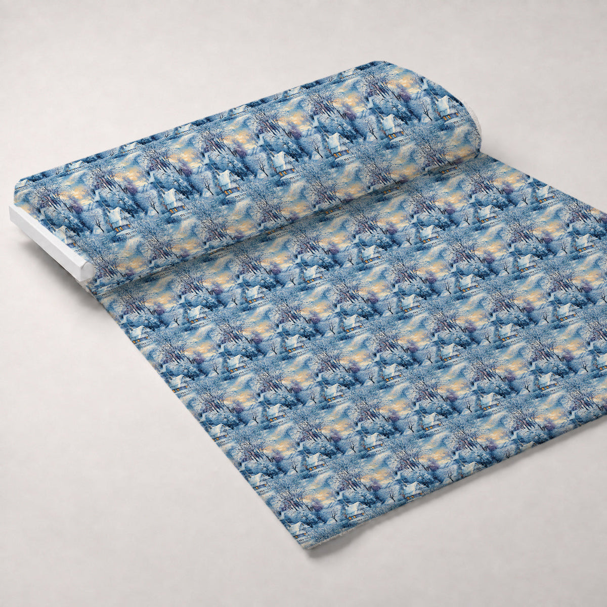 Golden Snowfall Pattern 17 Minky Fabric
