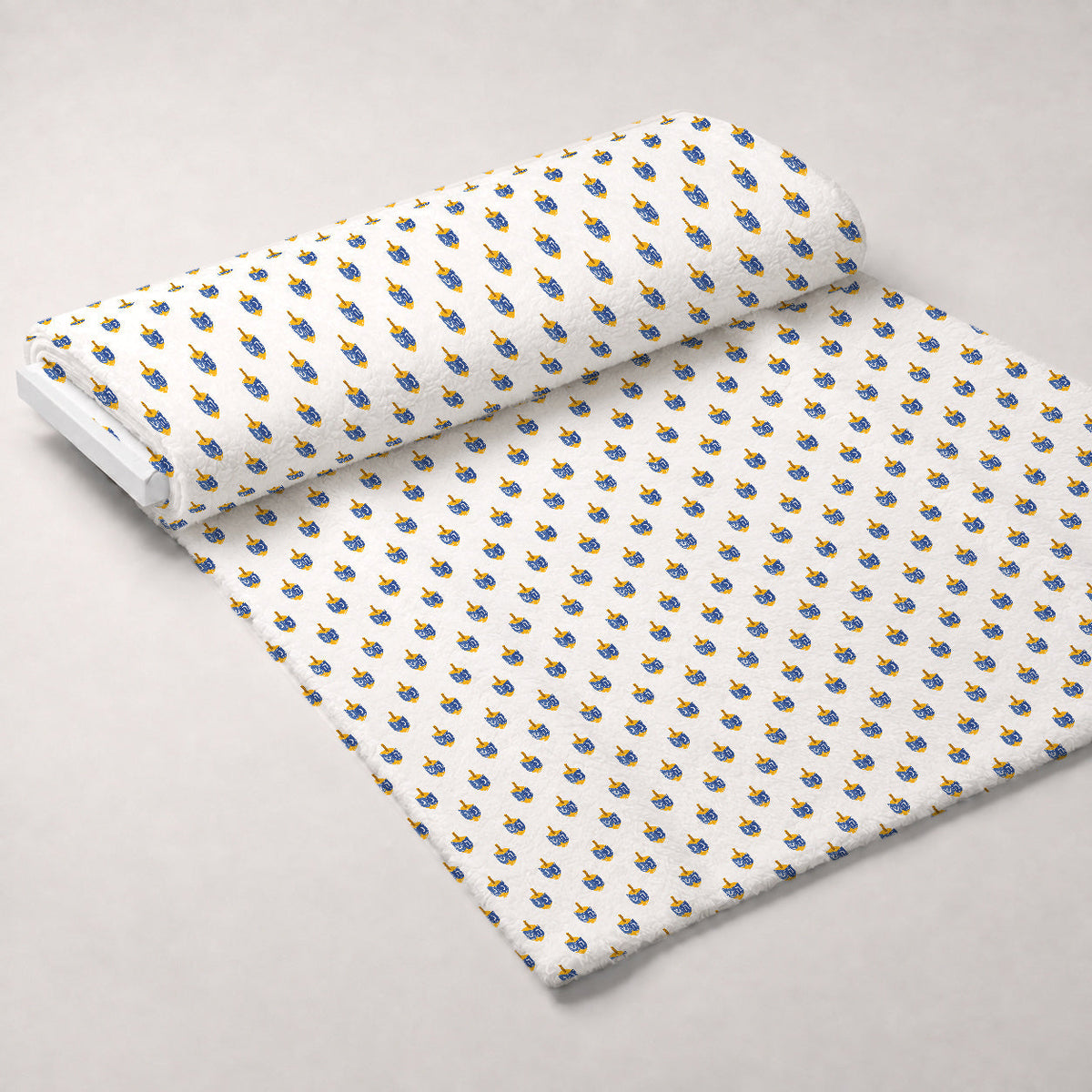 Hanukkah Gifts Pattern 1 White Minky Fabric