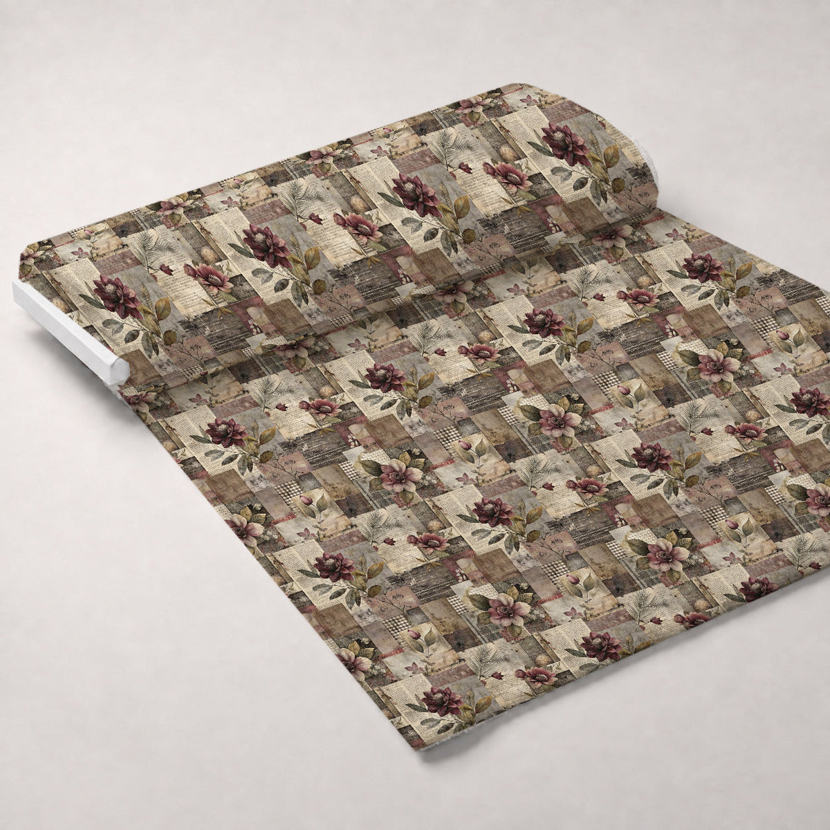 Heirloom Collage Pattern 12 Minky Fabric
