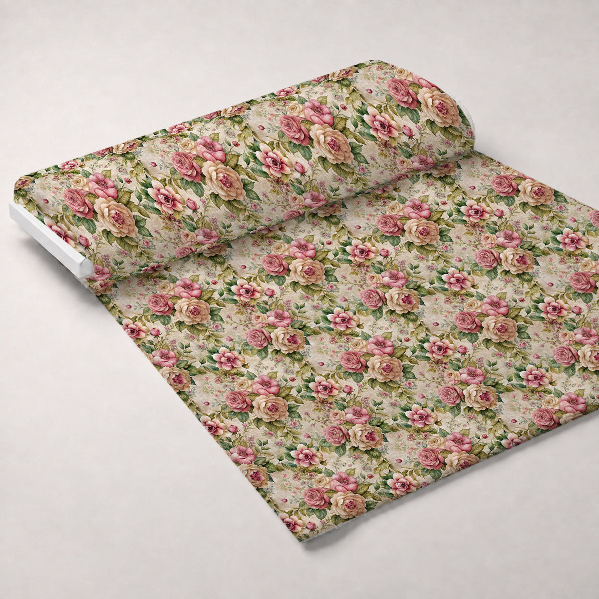 Heirloom Rose Letters Pattern 1 Minky Fabric