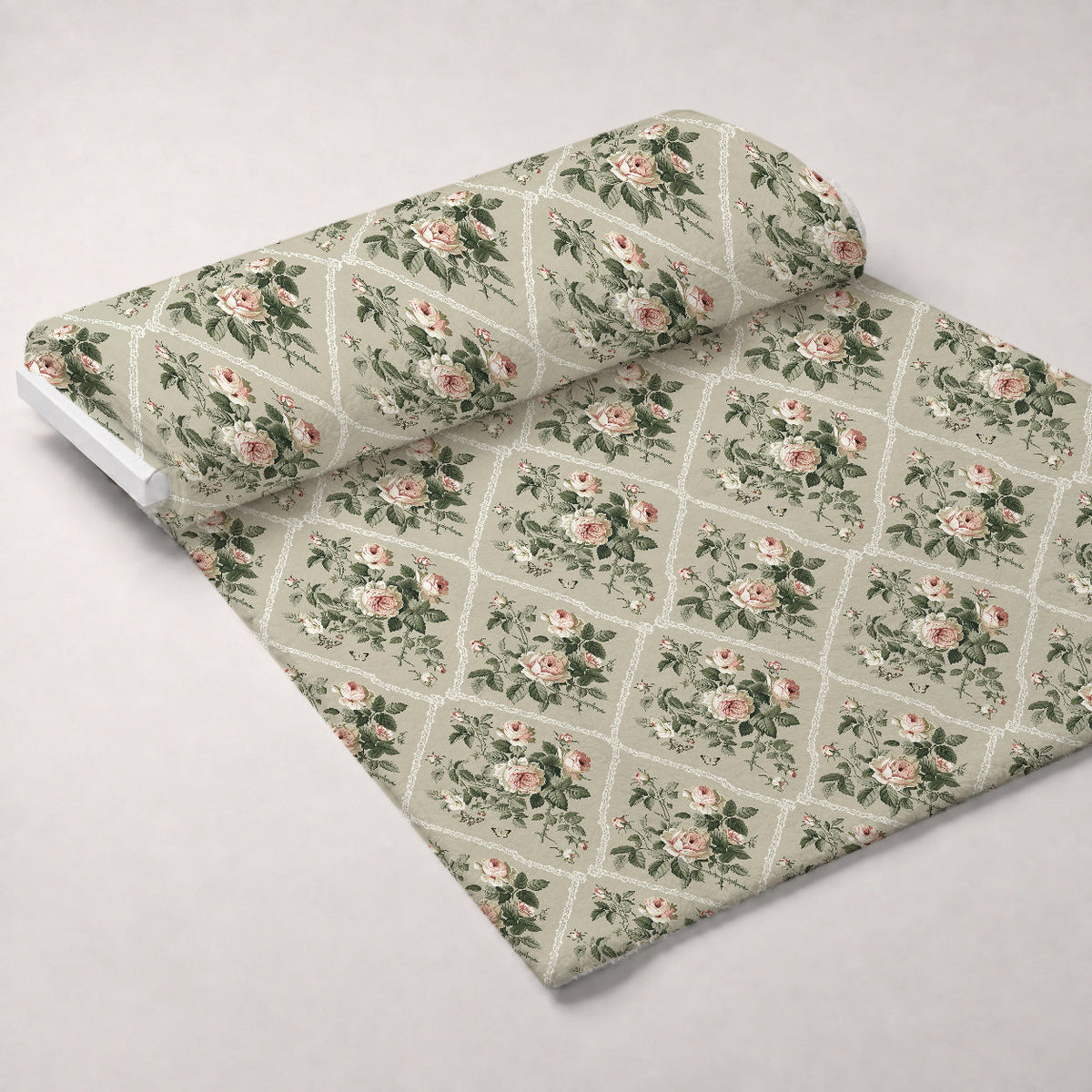 Heirloom Trellis Blooms Pattern 8 Minky Fabric