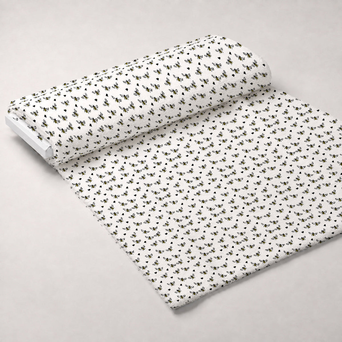 Honeybee Hearts Pattern 1 Minky Fabric