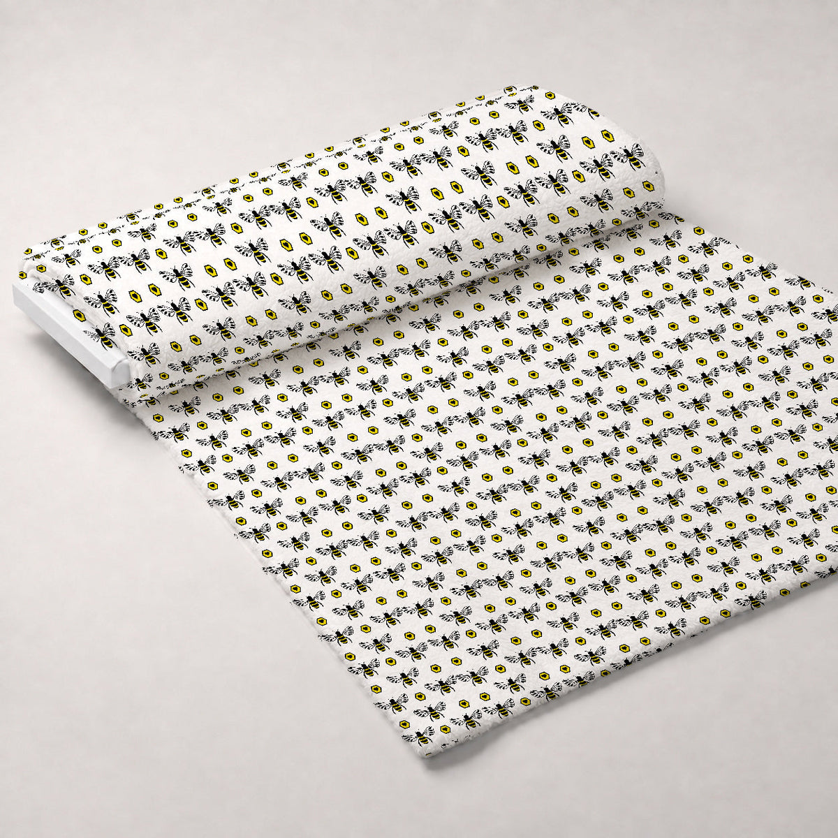 Honeybee Hearts Pattern 2 Minky Fabric