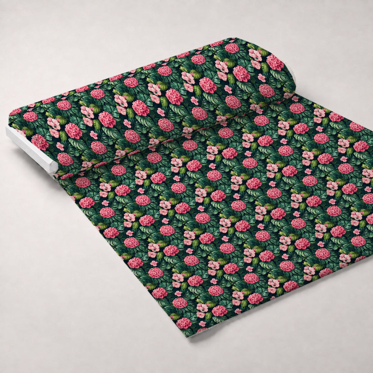 Hydrangea Jungle Pattern 12 Minky Fabric