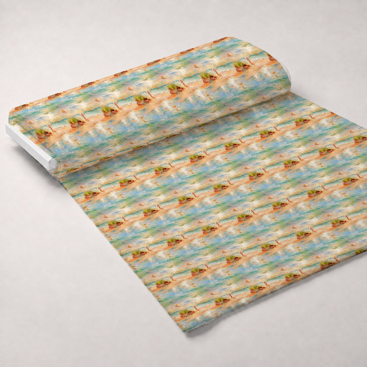 Impressionist Seaside Pattern 8 Minky Fabric