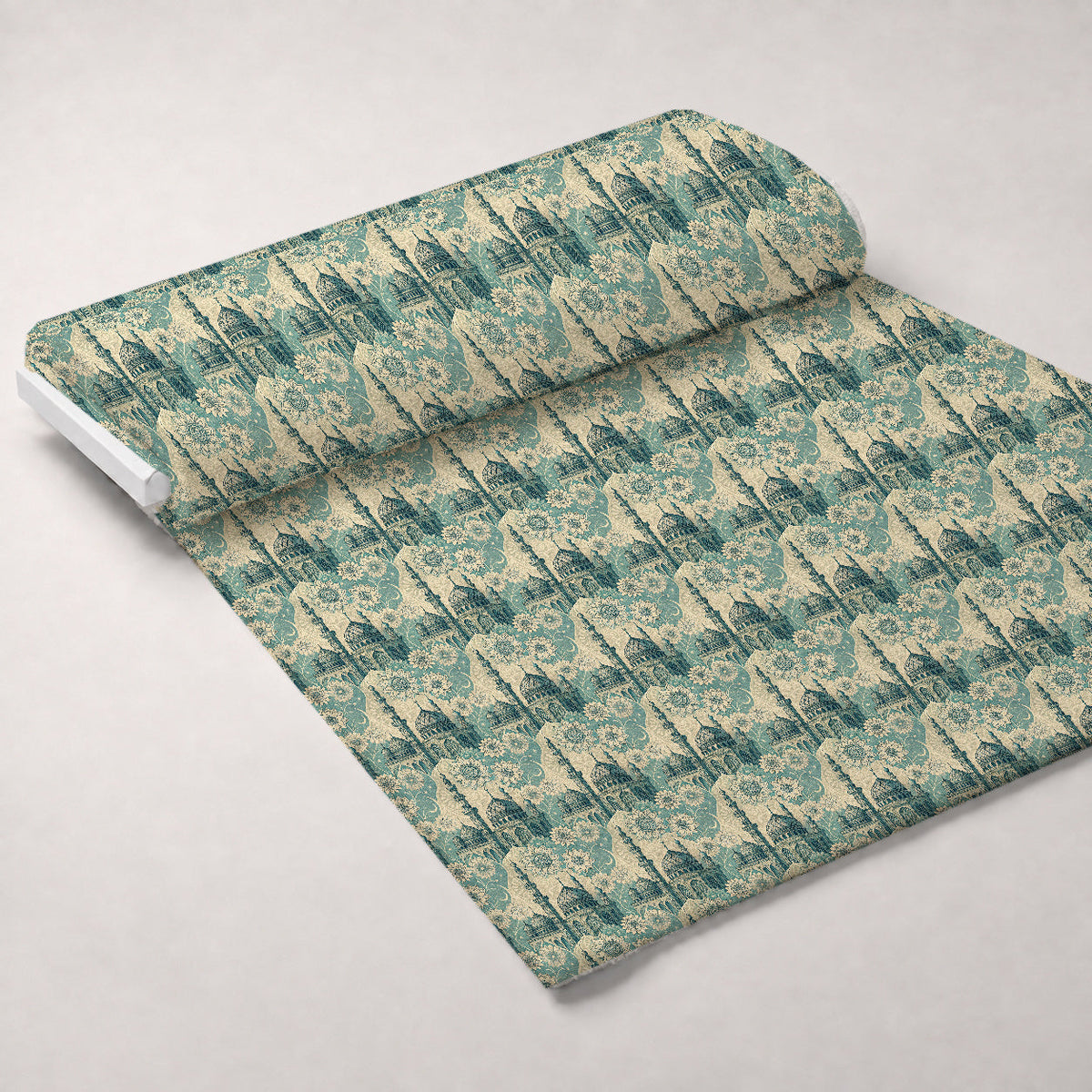 Islamic Blue Pattern 10 Minky Fabric