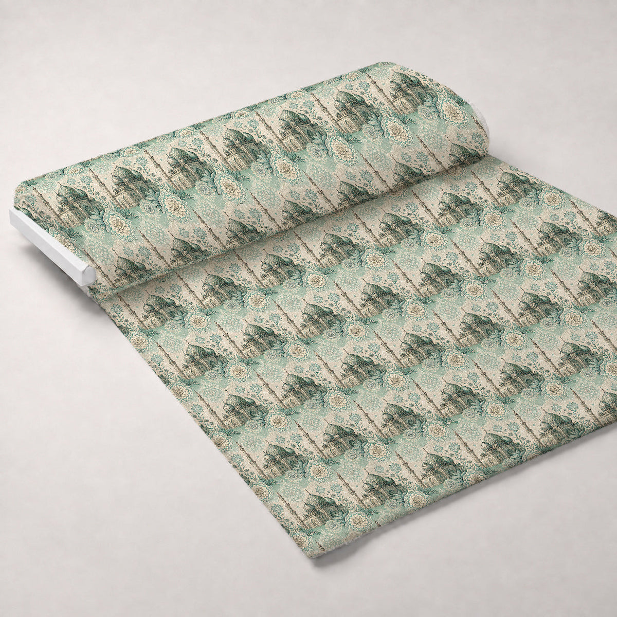 Islamic Blue Pattern 7 Minky Fabric