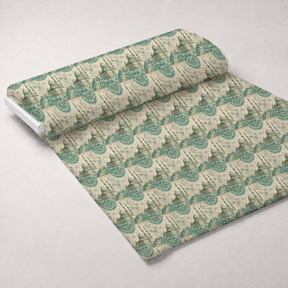 Islamic Blue Pattern 8 Minky Fabric