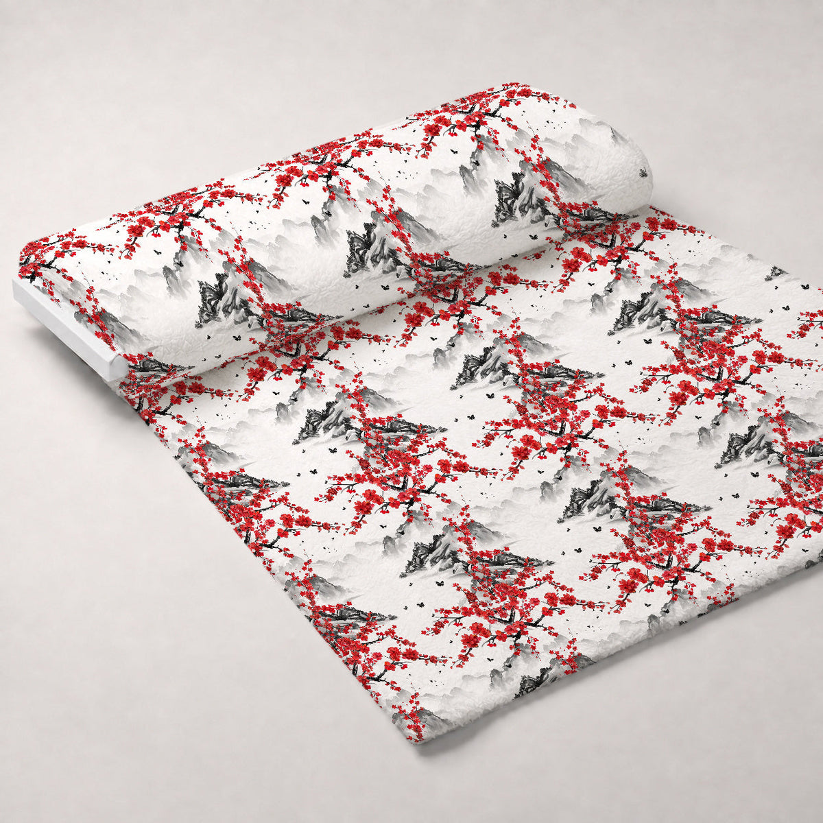 Japanese Cherry Blossoms 2 Minky Fabric
