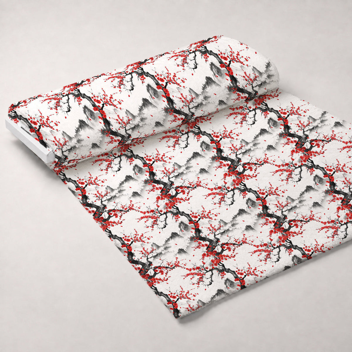 Japanese Cherry Blossoms 4 Minky Fabric