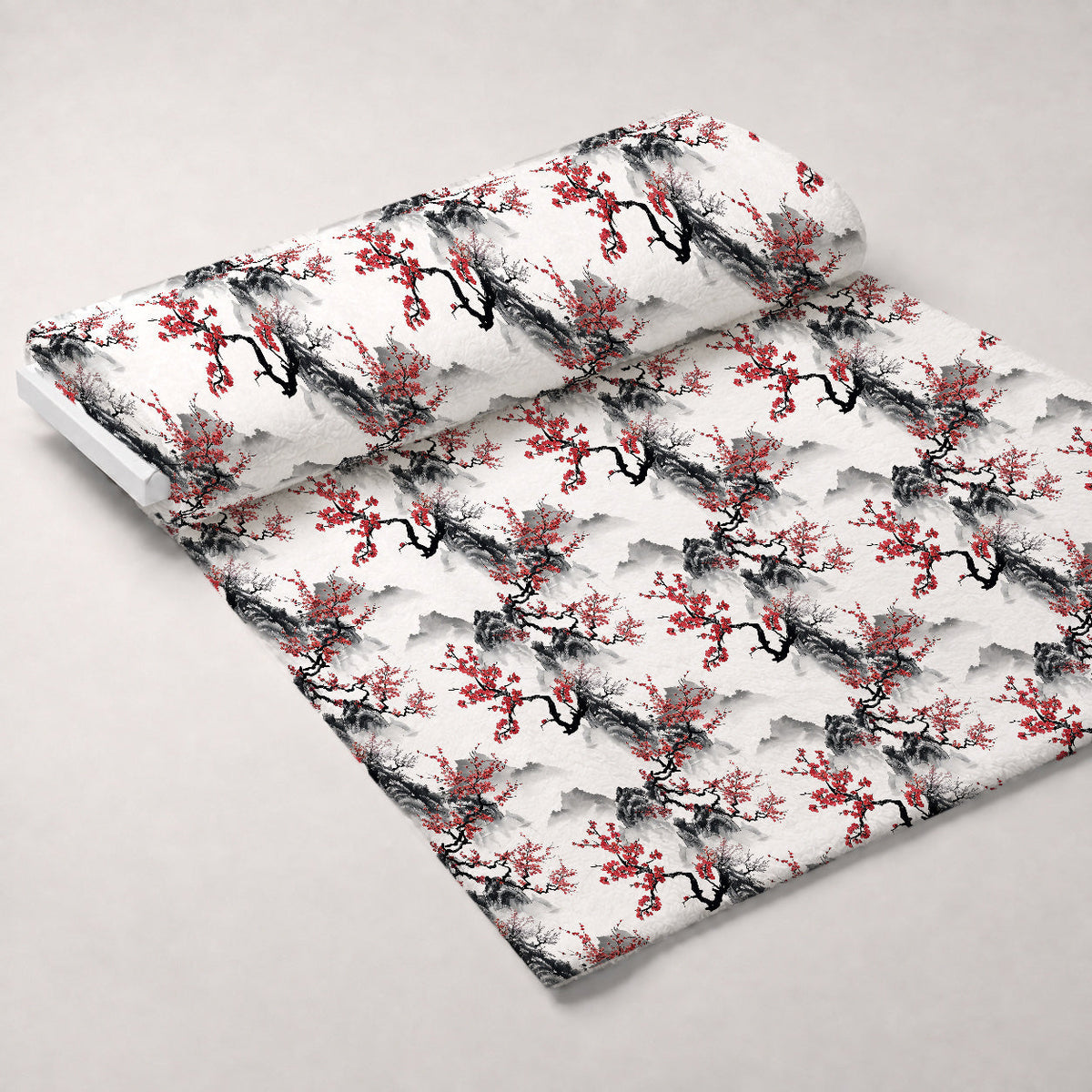 Japanese Cherry Blossoms 6 Minky Fabric