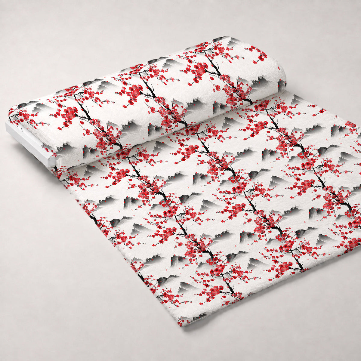 Japanese Cherry Blossoms 7 Minky Fabric
