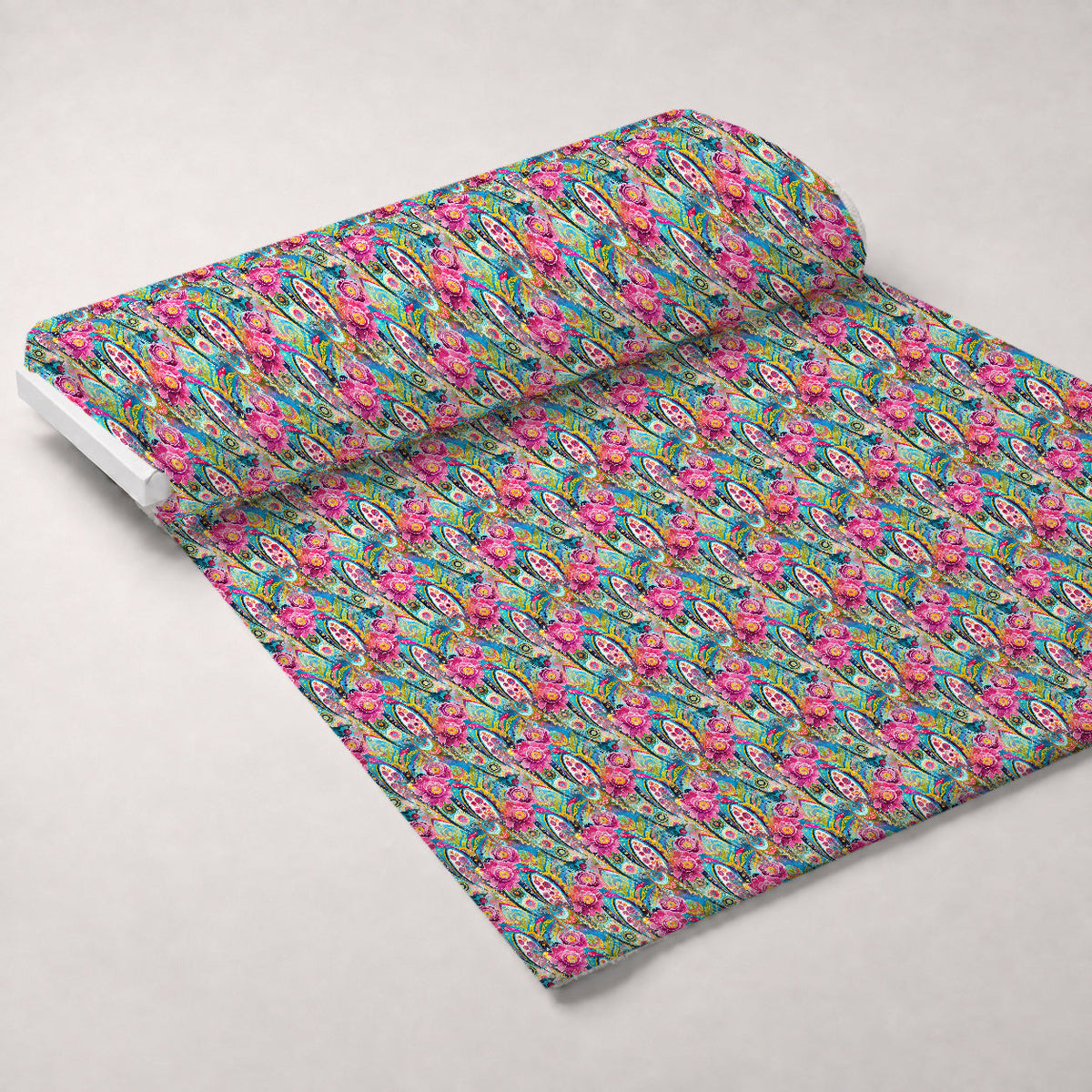 Jeweled Batik Paisley Pattern 12 Minky Fabric