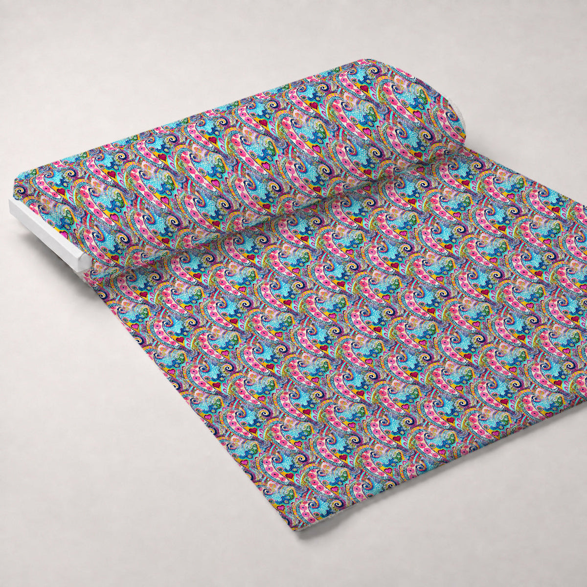 Jeweled Batik Paisley Pattern 3 Minky Fabric