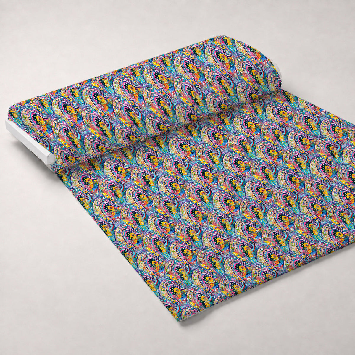 Jeweled Batik Paisley Pattern 5 Minky Fabric
