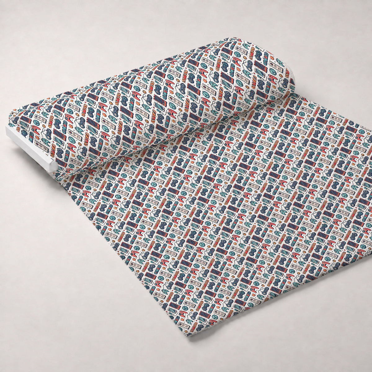 Joystick Doodles Pattern 10 Minky Fabric