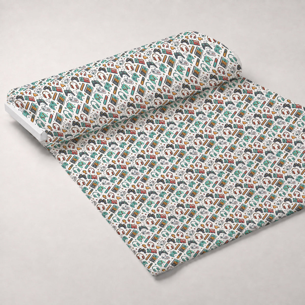Joystick Doodles Pattern 2 Minky Fabric