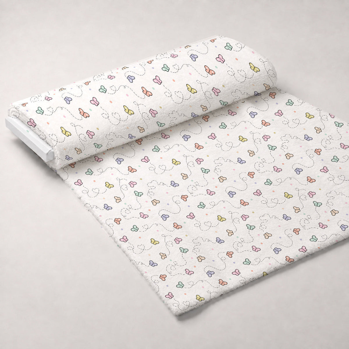 Kawaii Kitty Garden Pattern 2 Minky Fabric