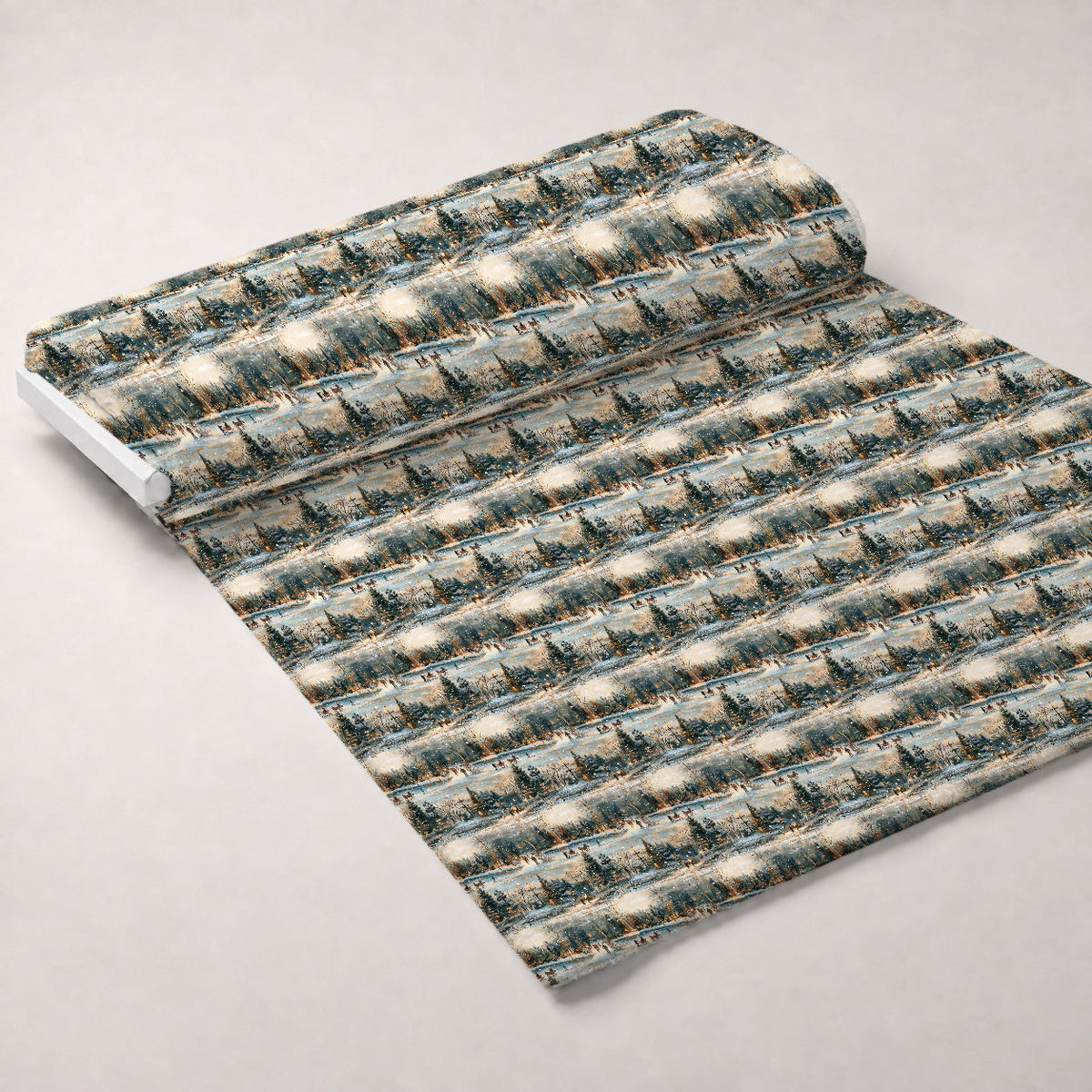 Lamplight Snowfall Pattern 10 Minky Fabric