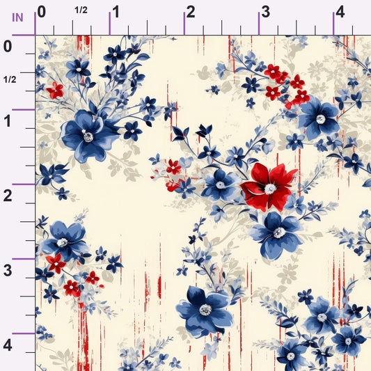Liberty Blooms Pattern 10 Minky Fabric