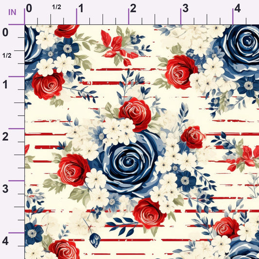 Liberty Blooms Pattern 9 Minky Fabric