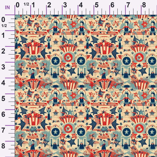 Liberty Gazette Pattern 1 Minky Fabric