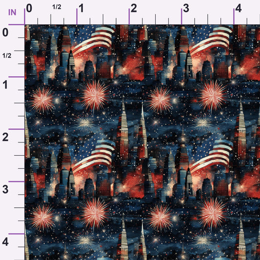 Liberty Skies Pattern 7 Minky Fabric