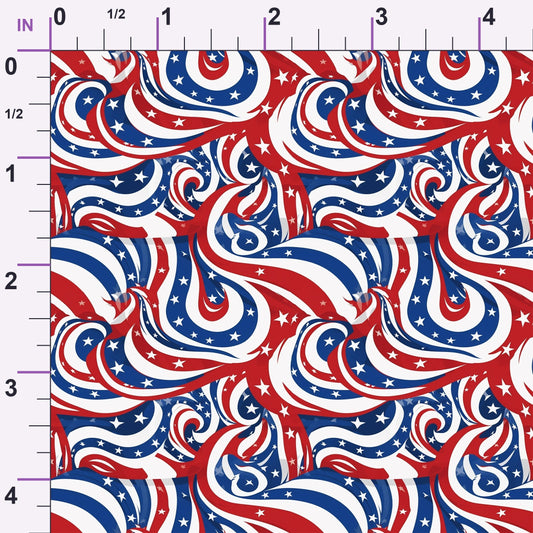 Liberty Waves Pattern 12 Minky Fabric