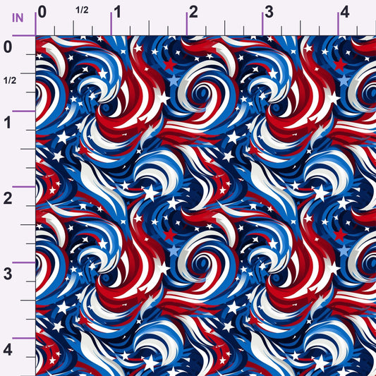 Liberty Waves Pattern 5 Minky Fabric