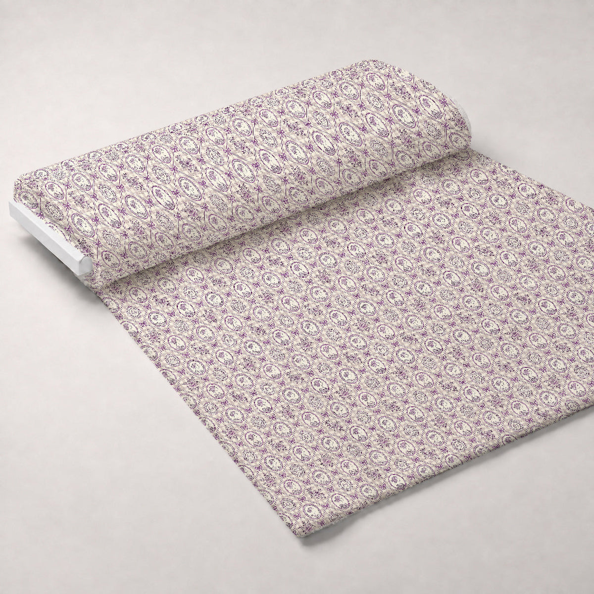 Lilac Ribbon Trellis Pattern 15 Minky Fabric