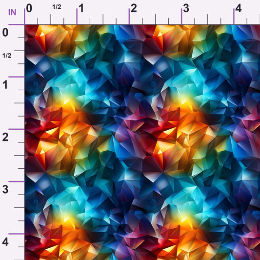 Liquid Prism Pattern 3 Minky Fabric