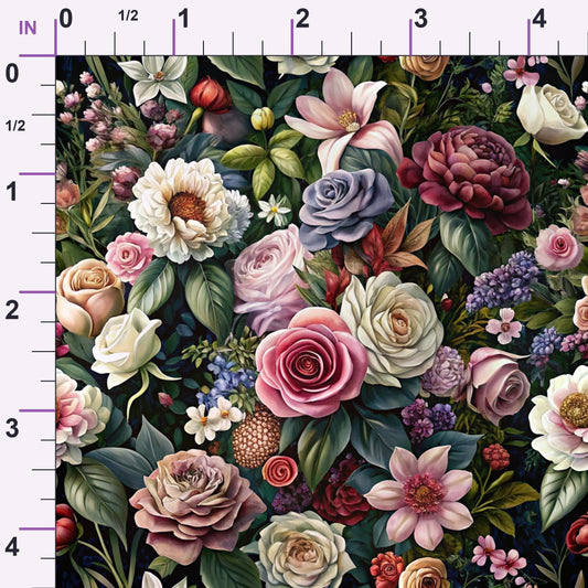 Lush Blooms Pattern 24 Minky Fabric