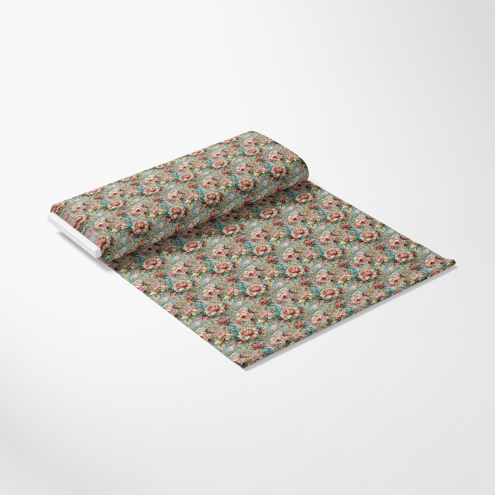 Baroque Florals Pattern 16 Quilting Cotton Fabric