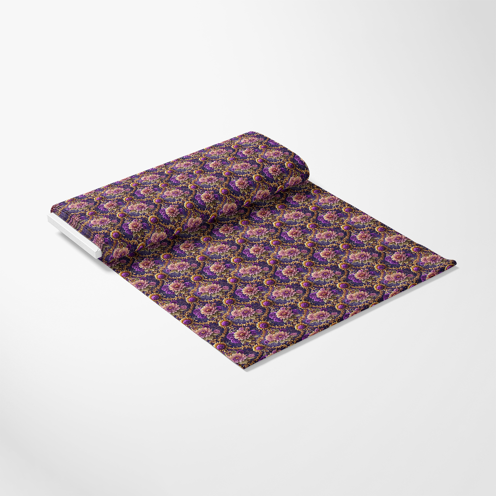 Baroque Florals Pattern 3 Quilting Cotton Fabric