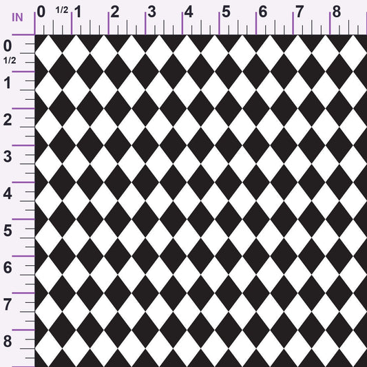 Mad Hatter Harlequin Pattern 11 Minky Fabric