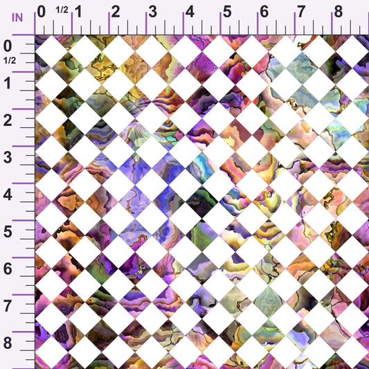 Marbled Opal Pattern 24 Minky Fabric