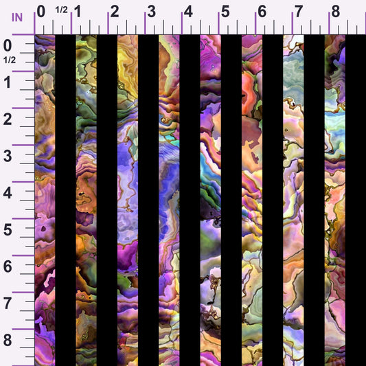 Marbled Opal Pattern 32 Minky Fabric