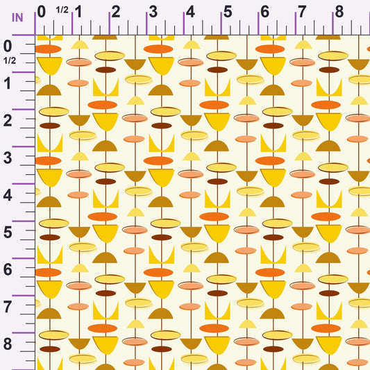 Marigold Mobiles Pattern 6 Minky Fabric