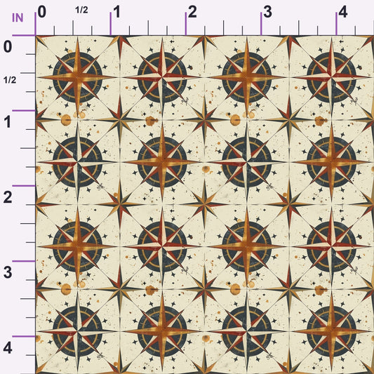 Mariner's Star Pattern 10 Minky Fabric
