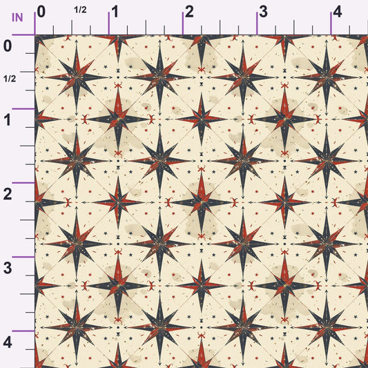Mariner's Star Pattern 3 Minky Fabric