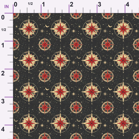 Mariner's Star Pattern 8 Minky Fabric