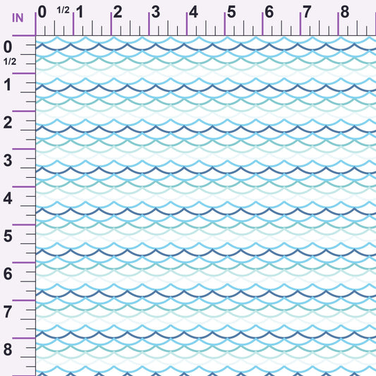 Maritime Blues Pattern 11 Minky Fabric