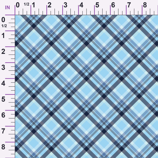 Maritime Blues Pattern 5 Minky Fabric