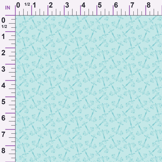 Maritime Blues Pattern 9 Minky Fabric
