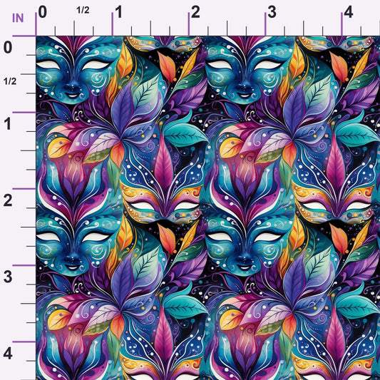 Masquerade Jewels Pattern 4 Minky Fabric
